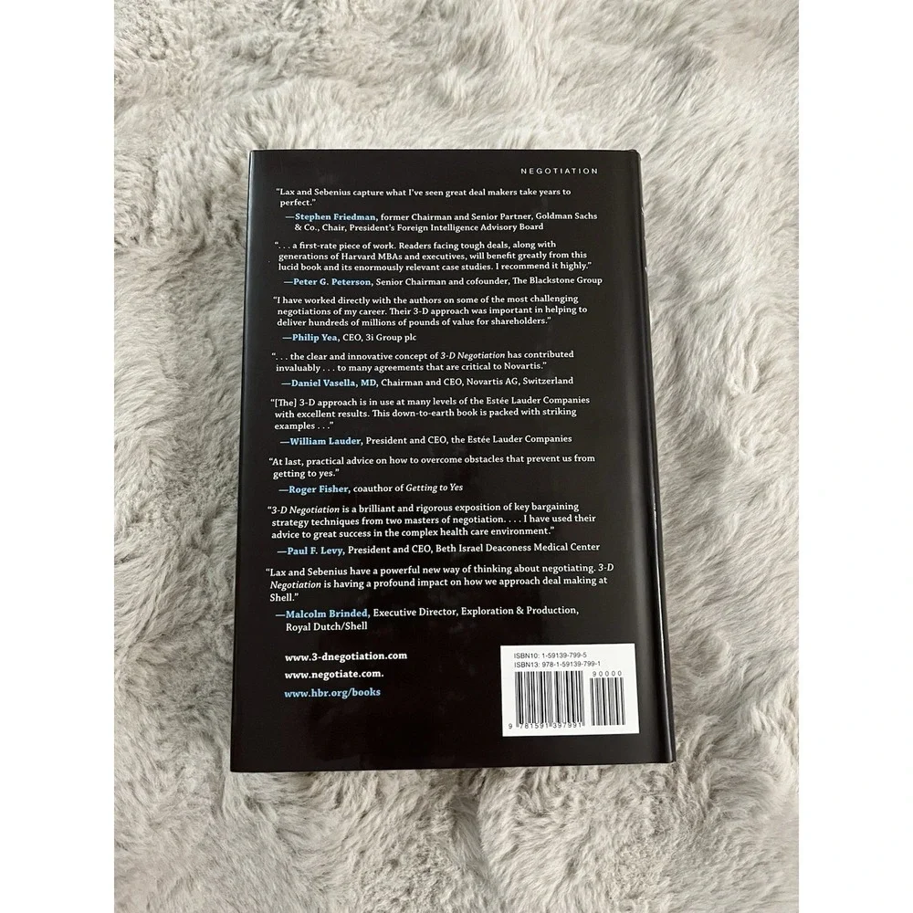 3-D Negotiation :‎ Powerful Tools to Change the Game...  Hardcover